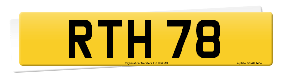 Registration number RTH 78